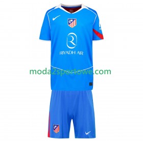 Koszulka Atlético Madryt Dziecięcy Trzeci Stroje Piłkarskie 2025/26 Krótki Rękaw